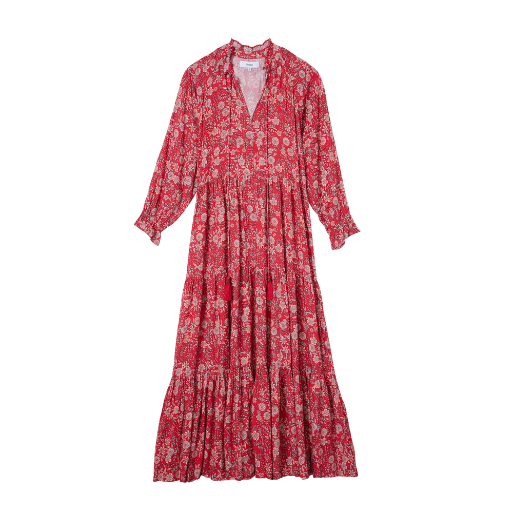 Sienna Maxi in the red forest print