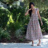 TASHA DRESS IN THE BACKYARD PRINT