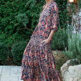 SIENNA MAXI IN THE FALL LEAVES PRINT