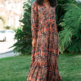 SIENNA MAXI IN THE FALL LEAVES PRINT