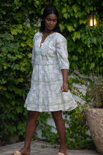 KALA MINI DRESS iN SAGE FLORAL PRINT