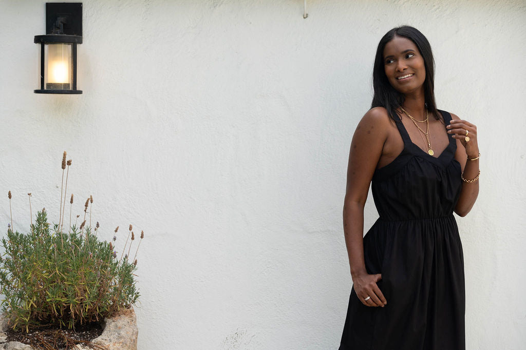 PORTOBELLO DRESS iN SOLID BLACK – roma PORTOBELLO DRESS iN SOLID BLACK – roma