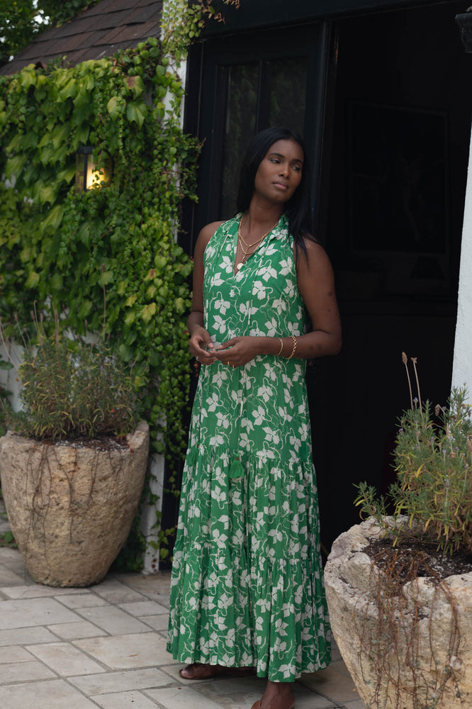 Sienna Maxi sleeveless   - emerald green