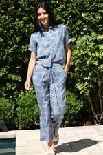 RORO PANTS IN THE MARINE PRINT