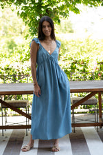 TASHA DRESS IN CHAMBRAY