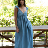 TASHA DRESS IN CHAMBRAY