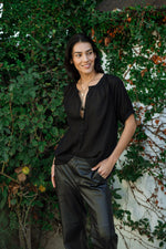 DODO TOP IN SOLID BLACK