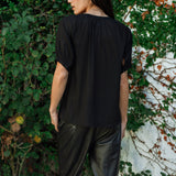 DODO TOP IN SOLID BLACK