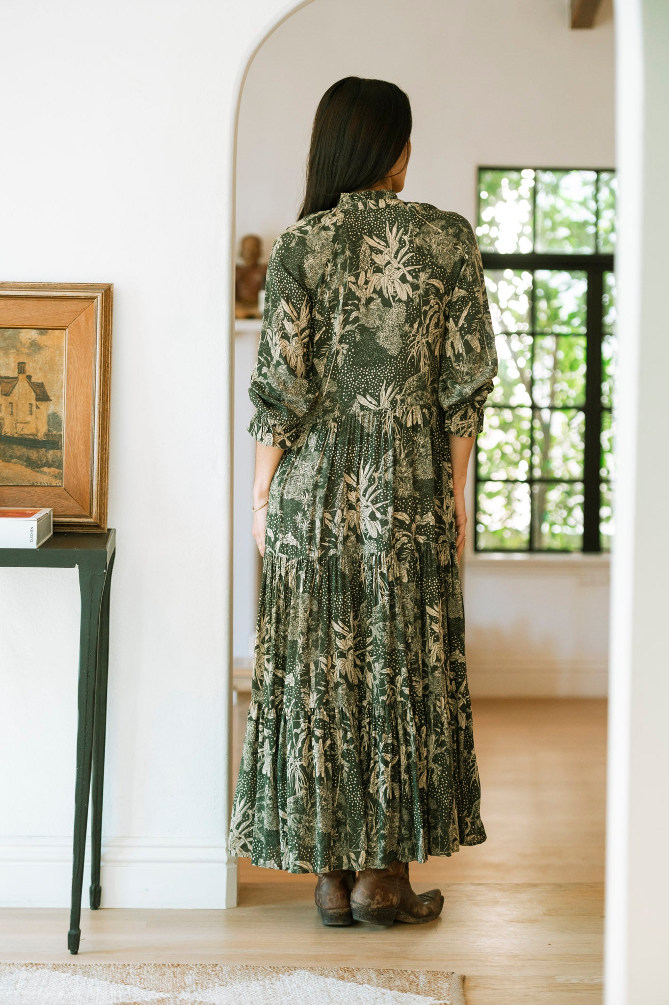 sienna long sleeve maxi dress SIENNA LONG JERSEY DRESS IN BURNT BROWN | CULT MIA