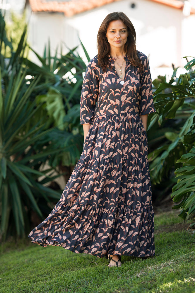 SIENNA MAXI IN AUTUMN PRINT