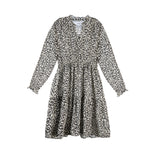 KIDS Sienna Dress - black and white forest