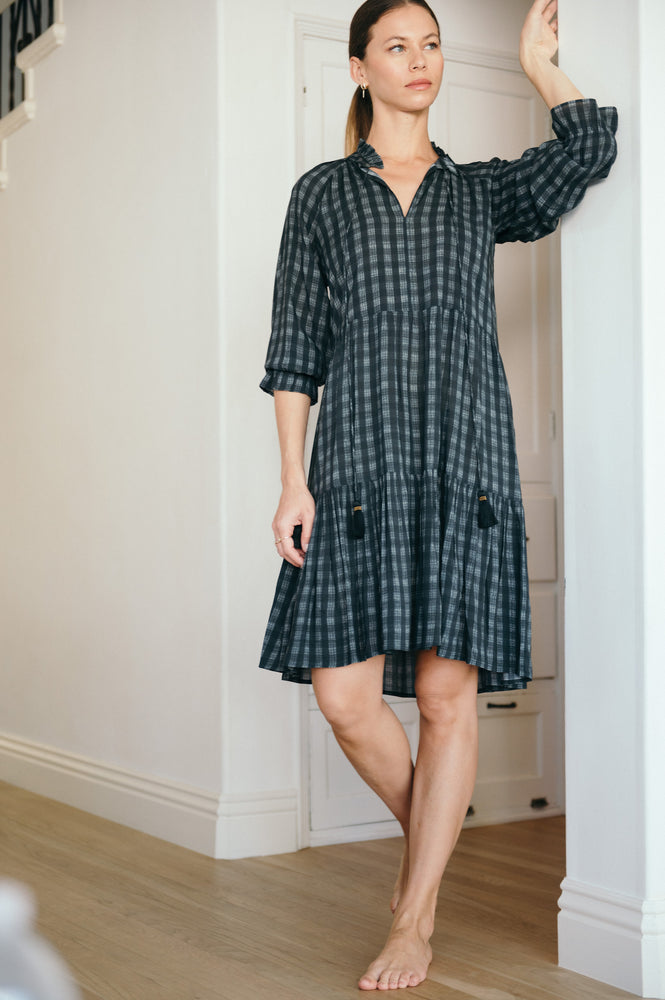 Sienna midi gingham