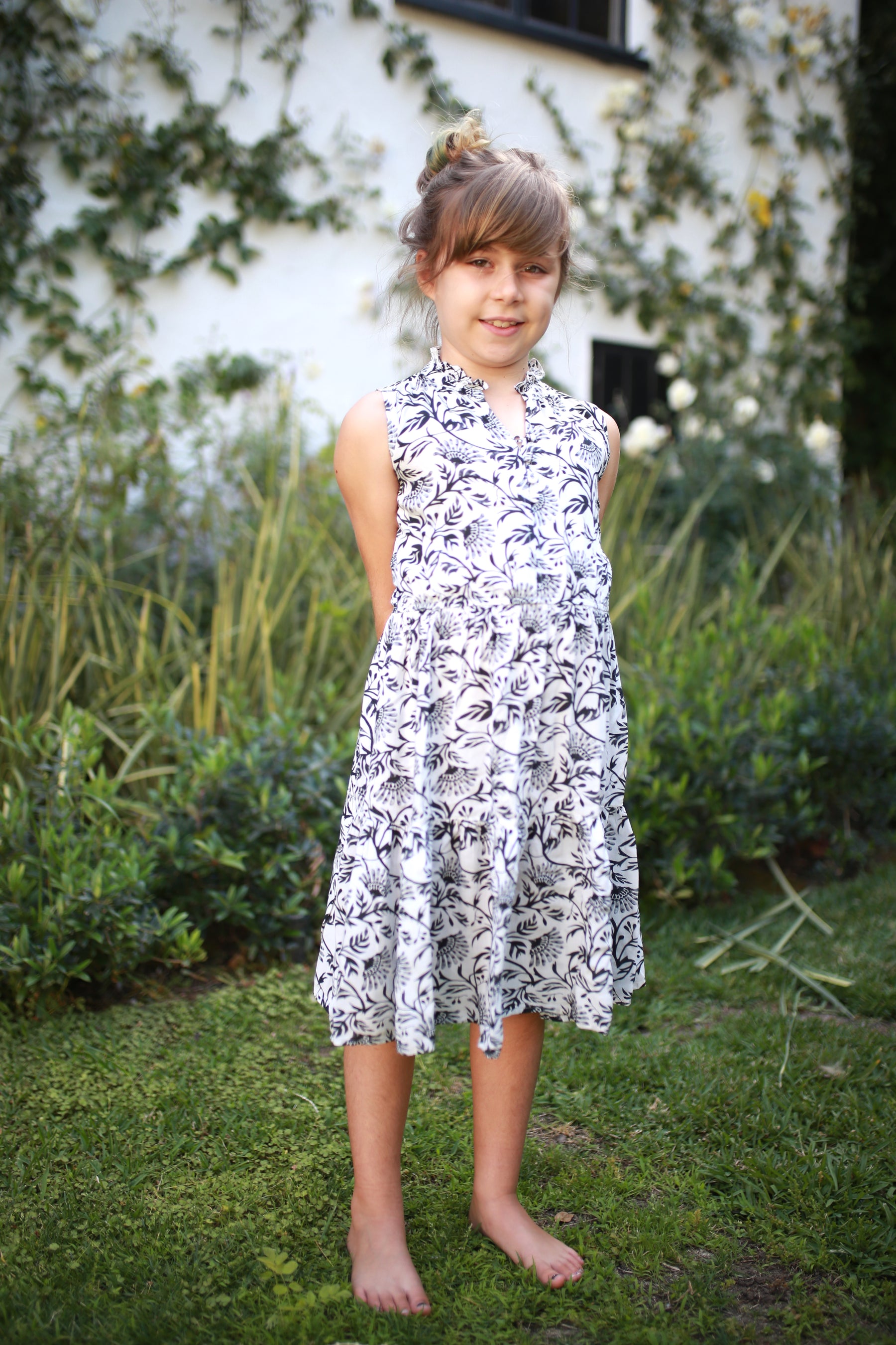 KIDS Sienna Dress - black and white boho KIDS Sienna Dress - black and white boho