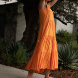 Sienna Maxi sleeveless  - orange