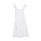 Parker dress in solid white