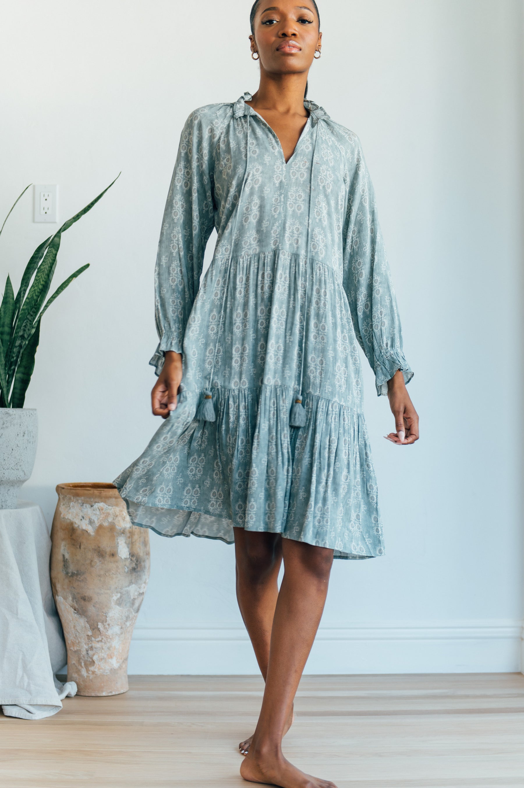 Sienna Dress Midi - faux denim Sienna Dress Midi - faux denim