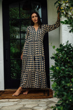 Sienna Maxi in blue squares