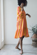 Sienna Dress Midi - Striped