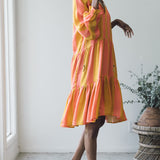 Sienna Dress Midi - Striped