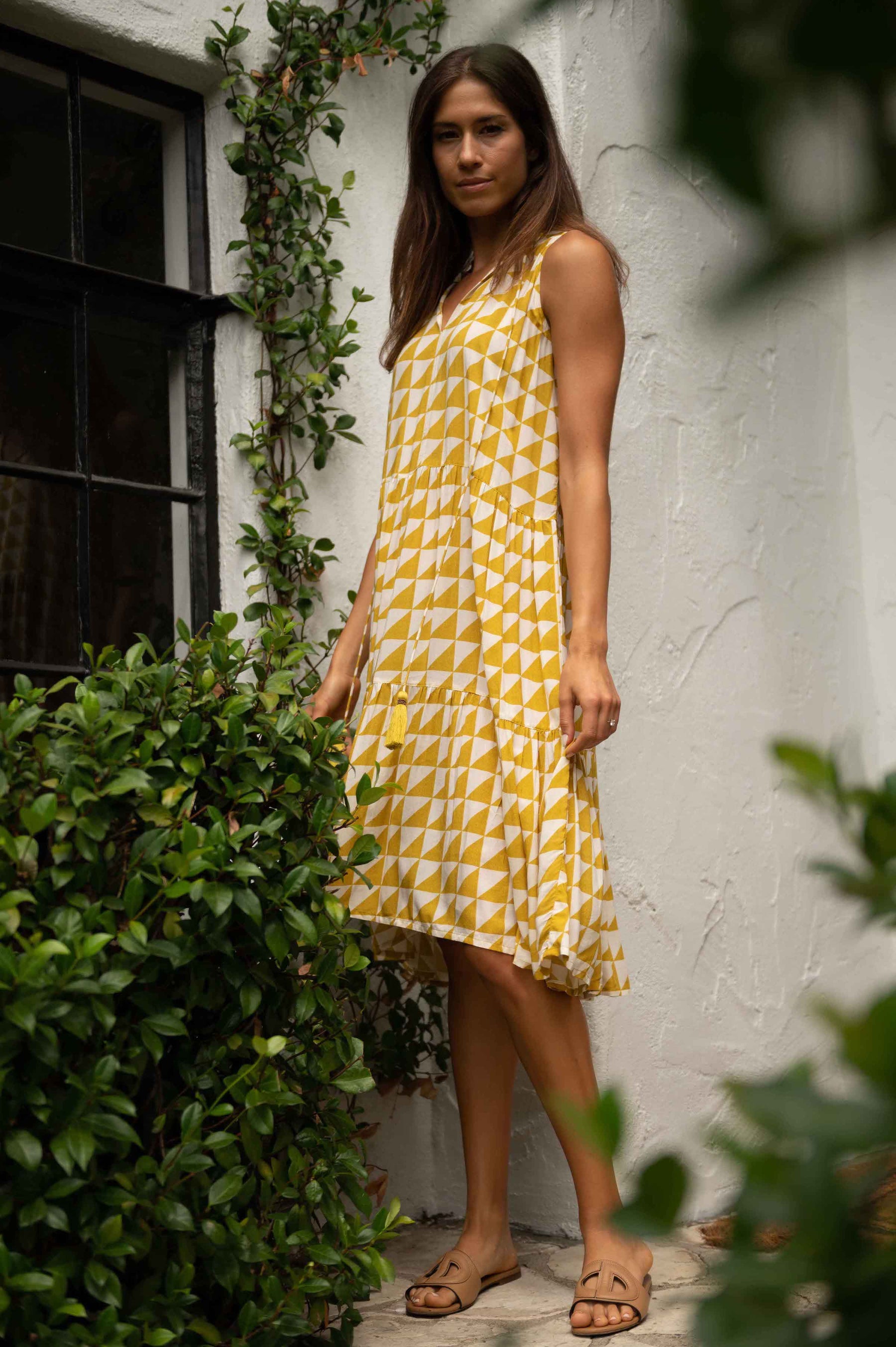 Lemon Blossom Midi Dress | Teuta Matoshi