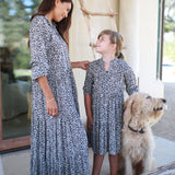 Sienna Maxi  - black and white forest