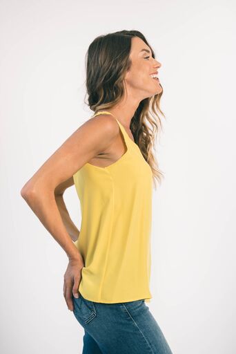 Ro - yellow silk raw top