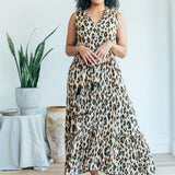 Sienna Maxi sleeveless   - leopard print